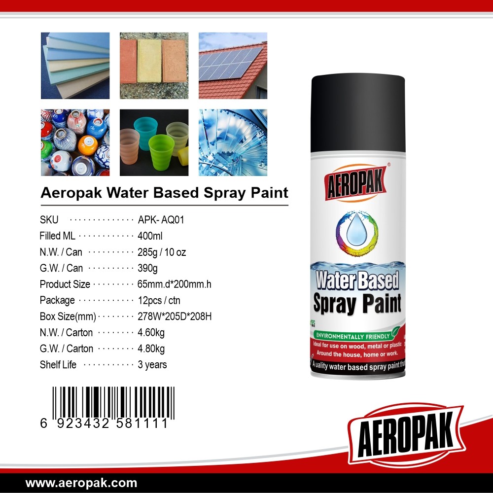 Tinta spray à base de água